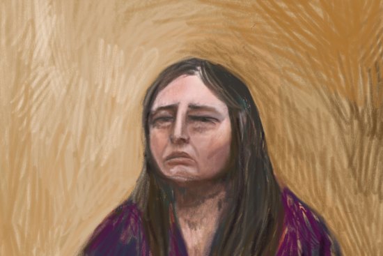 A court sketch of Erin Patterson.