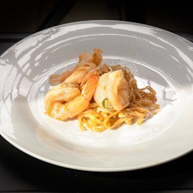 Pad thai noodles from Laurie’s local Thai restaurant.