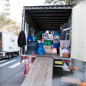Residents are allowed back into the building to remove their belongings. 