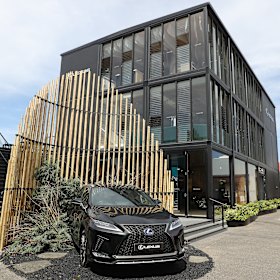 The Lexus marquee ahead of the Melbourne Cup Carnival 2019.