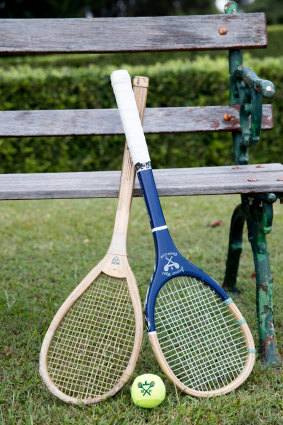 Highly strung: Real or royal tennis racquets are asymmetrical and the balls have much less bounce than those for lawn tennis.