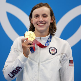 “I’m lucky to be here”: Katie Ledecky.