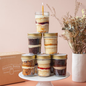 The Mason Baker, based in Queensland, post cupcakes in a jar to addresses across Australia.  