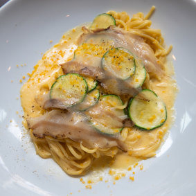 The zucchini tagliolini from Fratelli Paradiso. 