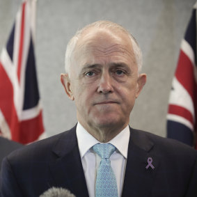 Displeased: Prime Minister Malcolm Turnbull.