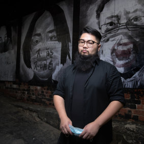 Chinese-Australian artist Badiucao. 