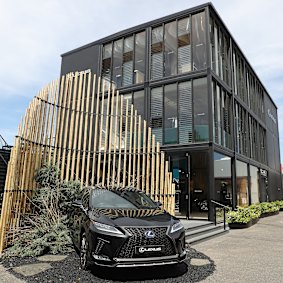 The Lexus marquee ahead of the Melbourne Cup Carnival 2019.