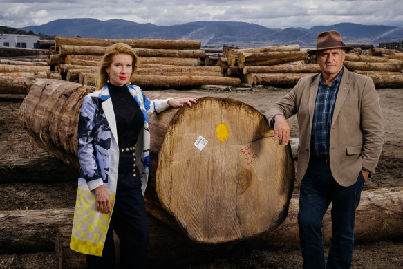 Kirsha Kaechele and Ken Henry in Tasmania. 