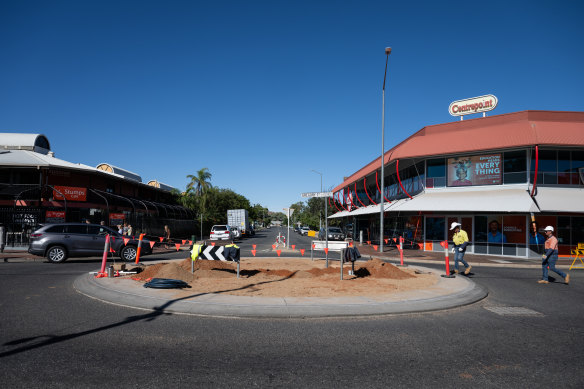 The Alice Springs town centre.