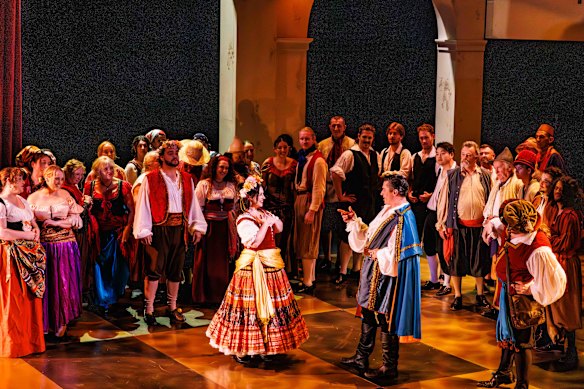 Mozart’s 1787 opera, The Rake Punished, or Don Giovanni, by Melbourne Opera at the Athenaeum Theatre.