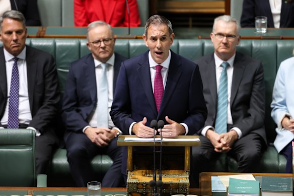 Finance Minister Jim Chalmers made his budget speech in which immigration figures were not mentioned.