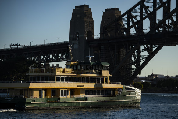 The three new Emerald-class ferries will probably begin servicing Sydney Harbour later this year or early next year. 