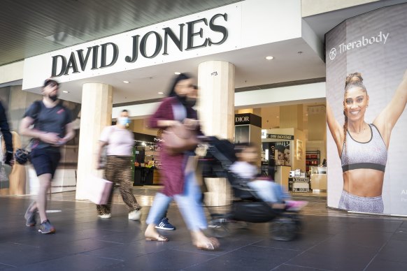 David Jones department store at Bourke Street Mall.