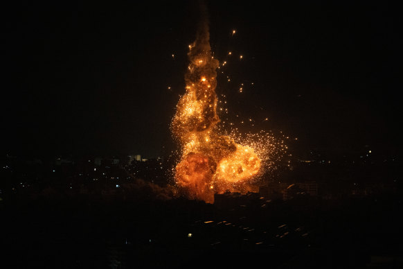 Israel targeted Hezbollah’s intelligence headquarters and weapons storage facilities.