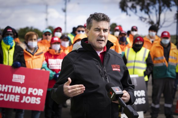 United Workers Union national secretary Tim Kennedy says record-low union membership will hamper multi-employer bargaining.