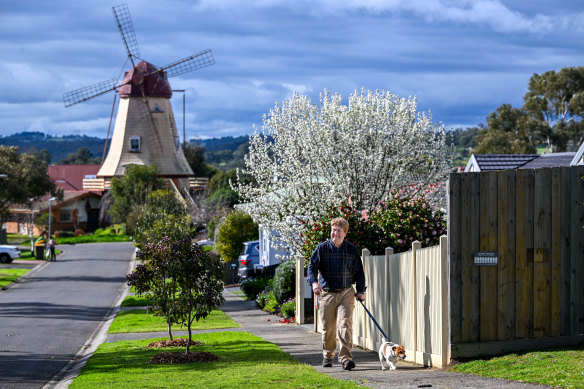 The windmill house on Windmill Rise has been a feature of the landscape since being built by Dutchman Peter Van Wunnik in 1974.