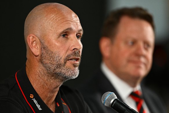 New Bombers coach Mark McVeigh.