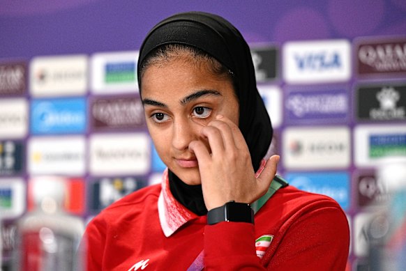 Sara Didar was deeply affected by a question about the welfare of her family and friends in Iran.