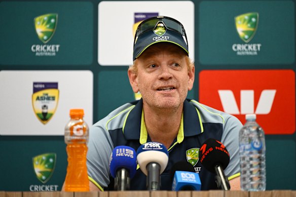 Andrew McDonald on Monday. 