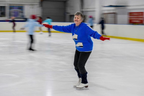 Fine time: Colleen Dray first skated at  Olympic Ice Skating Centre 43 years ago.