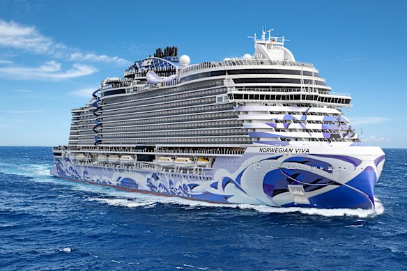 Norwegian Viva at sea.