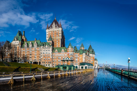 Frontenac Castle and Dufferin Terrace, Quebec City.