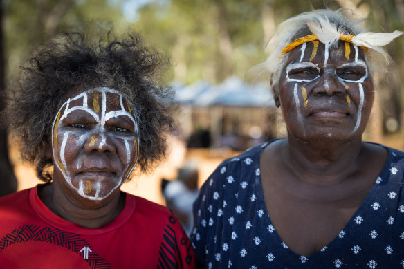 Carol Marie Puruntatameri and Paulina Jedda Puruntatameri are among traditional owners opposing  the gas project.