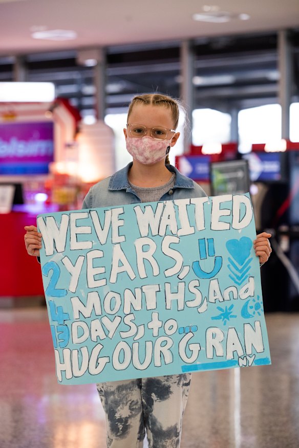 Anja Baker has been waiting a long time to hug her grandmother. 