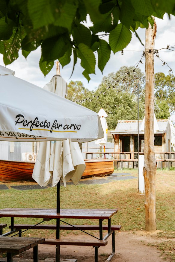 Markets are often held in the beer garden.