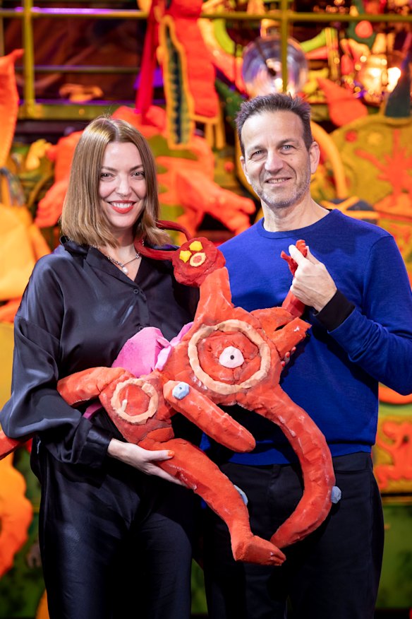 Rising co-artistic directors Hannah Fox and Gideon Obarzanek in the “Poncili world” created  by the Del Hierro brothers.