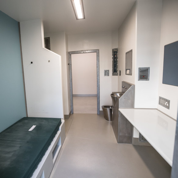 A cell inside the Olearia unit at Barwon Prison.