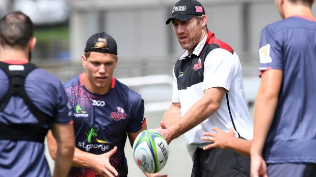 Questions answered: Queensland Reds coach Brad Thorn (centre) is proving doubters wrong.