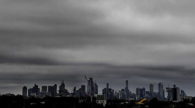 A thunderstorm is heading for Melbourne on Friday afternoon. 