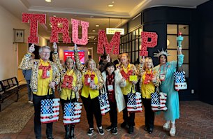 Attendees at the Conservative Political Action Conference near Washington on February 21, 2025.