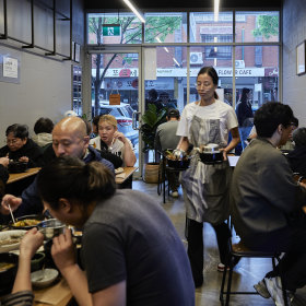 Despite the bright lighting, Yeodongsik is one of the cosiest restaurants in Sydney.