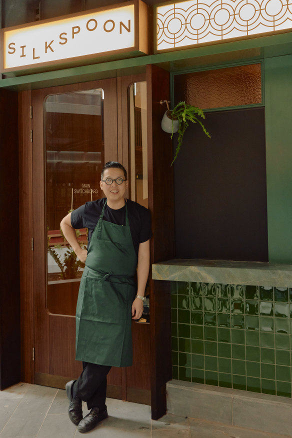 Victor Liong outside his new restaurant Silk Spoon.