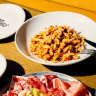Campanelle with milk-braised pork.