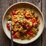 This Spanish-inspired chicken with rice is perfect for busy weeknights