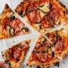 D.O.C’s soppressa pizza with pesto di casa.