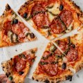 D.O.C’s soppressa pizza with pesto di casa.