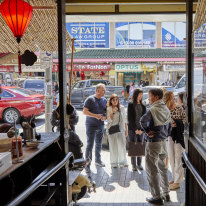 Customers wait for table at Cabramatta’s popular Com Ga Ba Nga Hoi An.