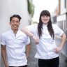 Smeg Young Chefs of the Year, Cameron Tay-Yap and Lily McGrath.