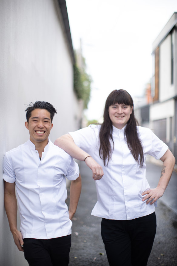  Smeg Young Chefs of the Year, Cameron Tay-Yap and Lily McGrath.