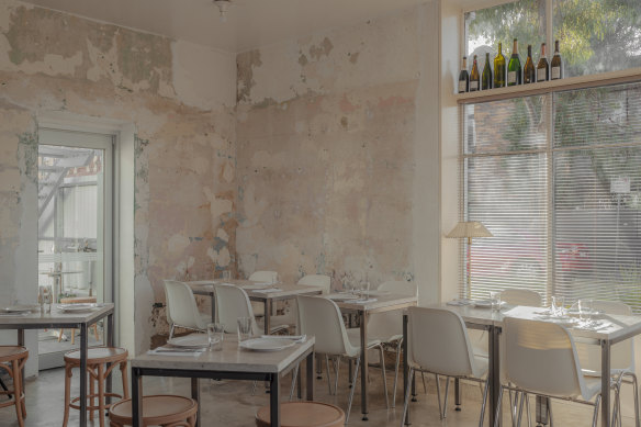 Intentionally stripped back walls are part of the Carnation Canteen aesthetic.