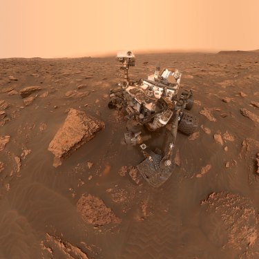 Wish you were here? NASAs’ Curiosity rover takes a selfie on Mars in 2021.