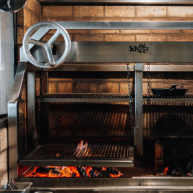 Many of the dishes are cooked over fire.