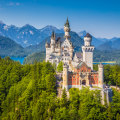 Neuschwanstein Castle, the 19th century Romanesque Revival palace.