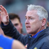 West Coast coach Adam Simpson has been in the gun recently.