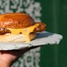 The Yagoona chicken and cheese burger.