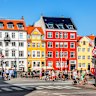 Copenhagen’s Nyhavn port features colourful medieval houses.